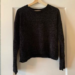 NWOT Black Chenille Sweater